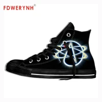 mens casual shoes high top canvas shoes atheist band rock pop band metal music fashion lightweight breathable shoes for women