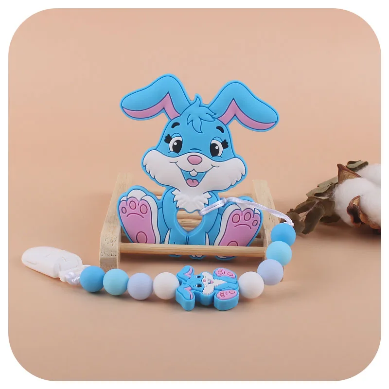

1Pcs Newborn Baby Teether Toy Cartoon Baby Teething Toy Big Molar Teething Rattle 10 Colors