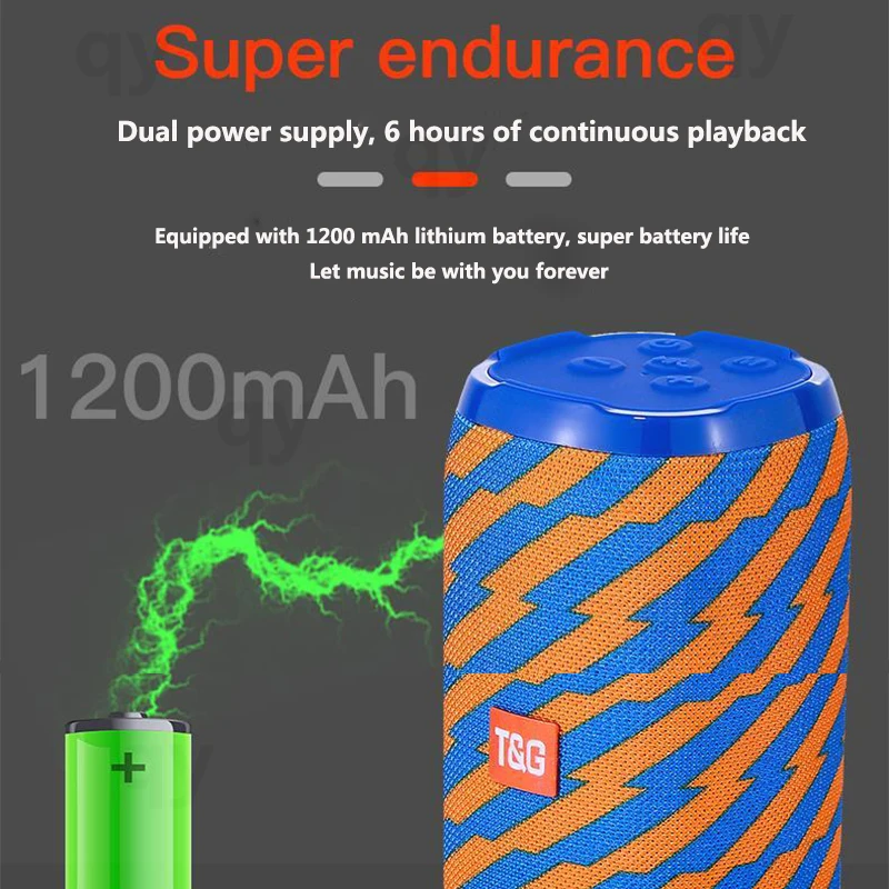 Bluetooth-динамик T &amp G TG152 беспроводной водонепроницаемый портативный для улицы