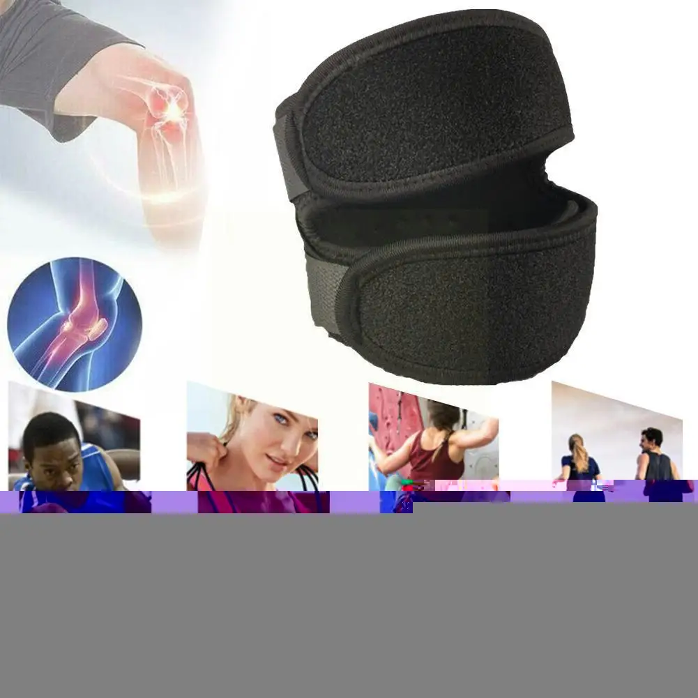 

High Quality Double Patella Breathable Flexible Knee Fitness Help Pain Reduce Exercise Pressure Soreness Strap Support Pad O1V9
