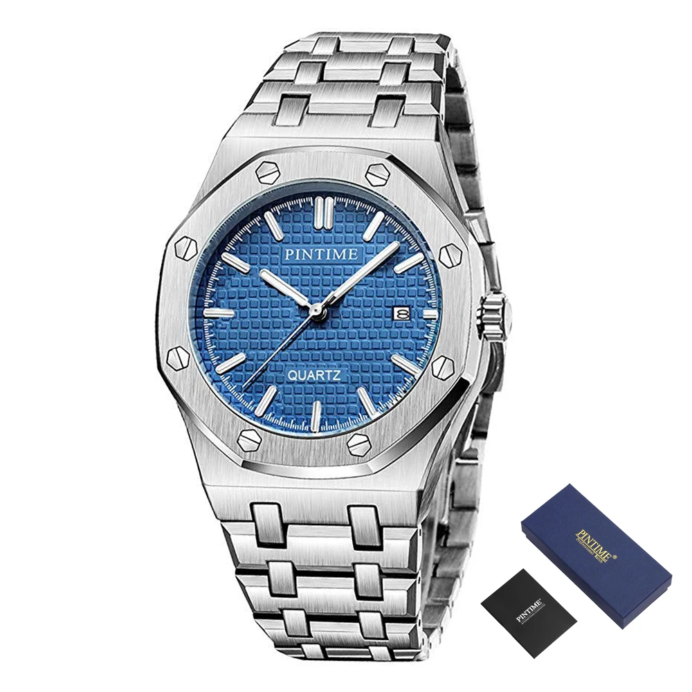 Часы наручные мужские кварцевые золотистые деловые стальные