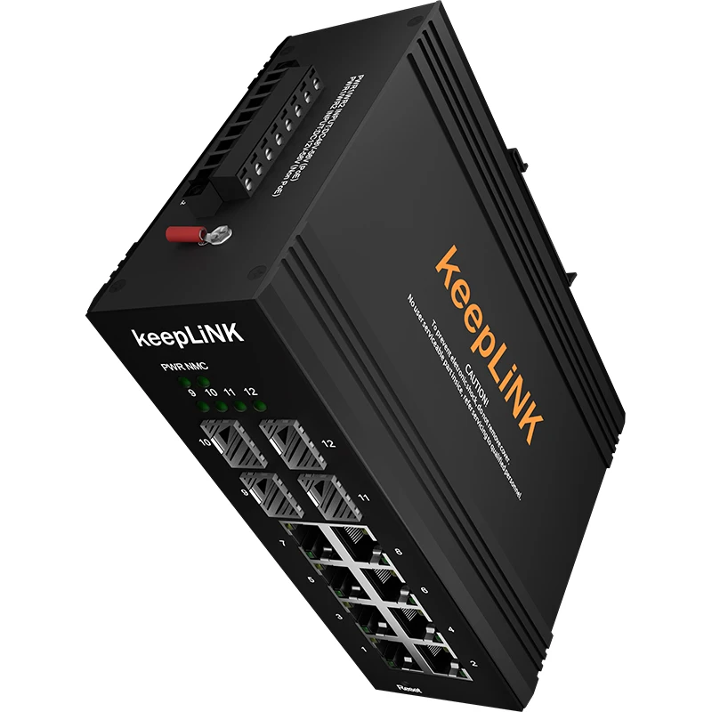 L2 + промышленный 8-портовый 10/100/1000T 802.3af/at PoE 4-портовый 100/1000X SFP управляемый