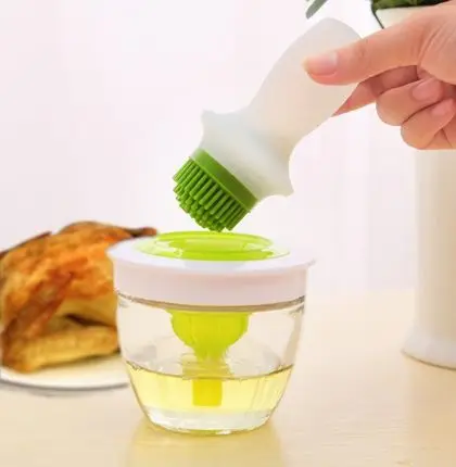Кухня мелкие предметы Япония Высокая температура силиконовое масло бутылка с масляной кистью набор блинов барбекю щетка для выпечки масляная щетка