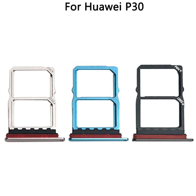 

10PCS New P30 Sim Card Tray For Huawei P 30 Micro Nano SIM Card Holder Tray Slot Holder Adapter Socket