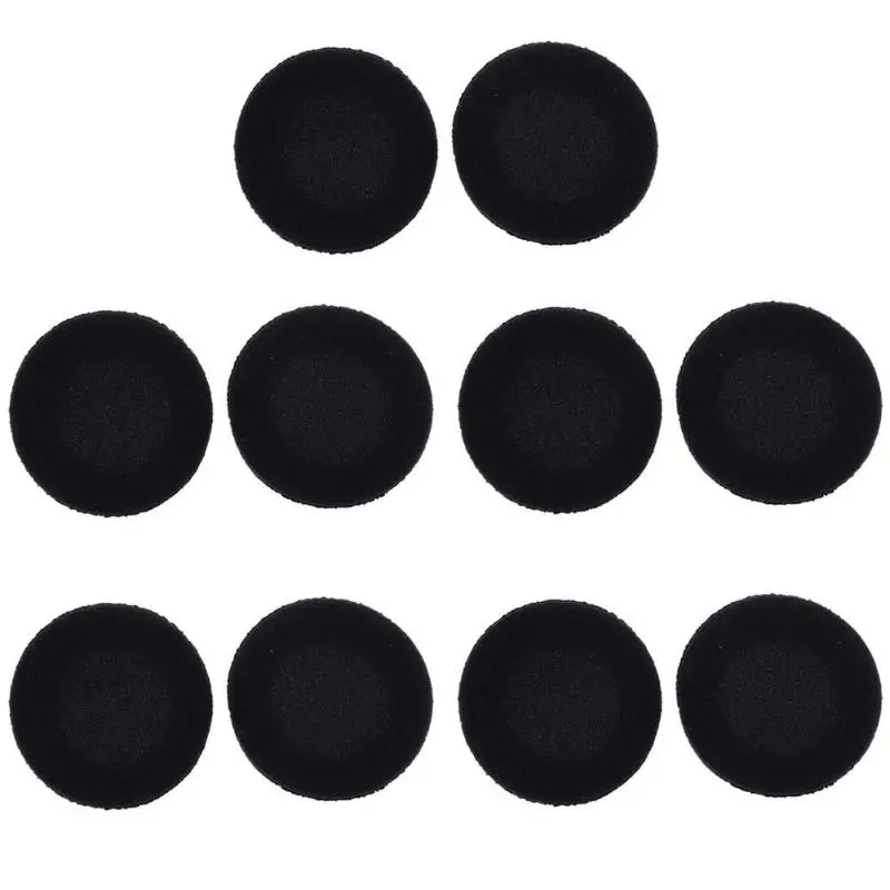 

10 pcs 55mm Foam Ear Pad Sponge Earpads Headphone Cover For Headset over-ear sport wireless headphone 35mm/45mm/50mm/60mm/65mm
