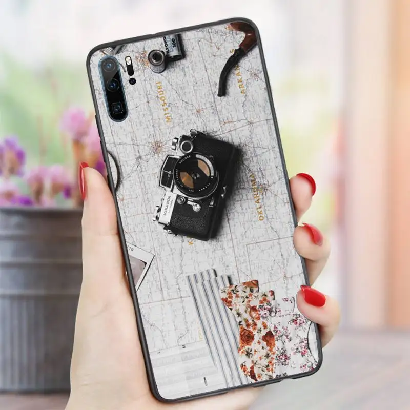 

World Map Travel Phone Case funda coque cover For Huawei honor Mate P 8x 9 10 i 20 30 40 pro lite nova 3 4 5 7 se nova 5t