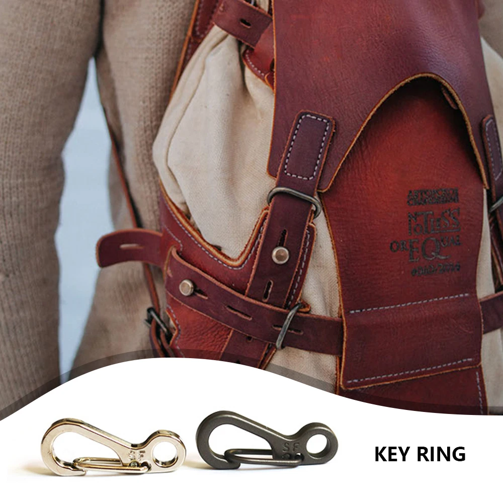

10 Pcs Mini Carabiner SF Spring Hanging Buckle Backpack Clasps Climbing EDC Keychain Camping Tactical Survival Gear