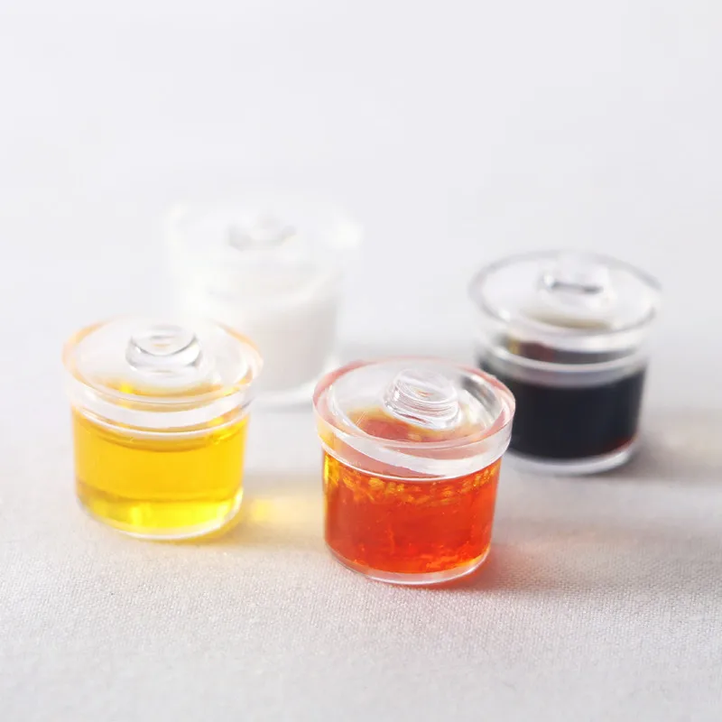 Комплект кукольного домика 4 шт./лот 1:12 миниатюрный комплект соли перца соевого