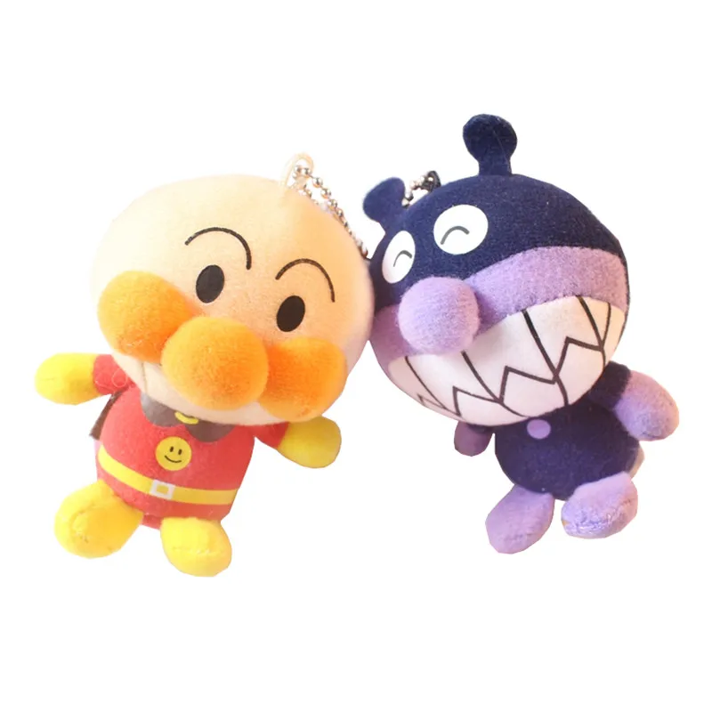 Милый плюшевый брелок аниме Anpanman Baikinman Dokin Chan Plushie Kawaii детские игрушки для