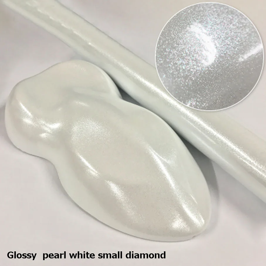 small white diamond Оберточная бумага Premium Glossy жемчужно-белый/черный Алмазный Блеск для винилового Обёрточная бумага рулон пузырьков для автомобильная пленка - Название цвета: small white diamond