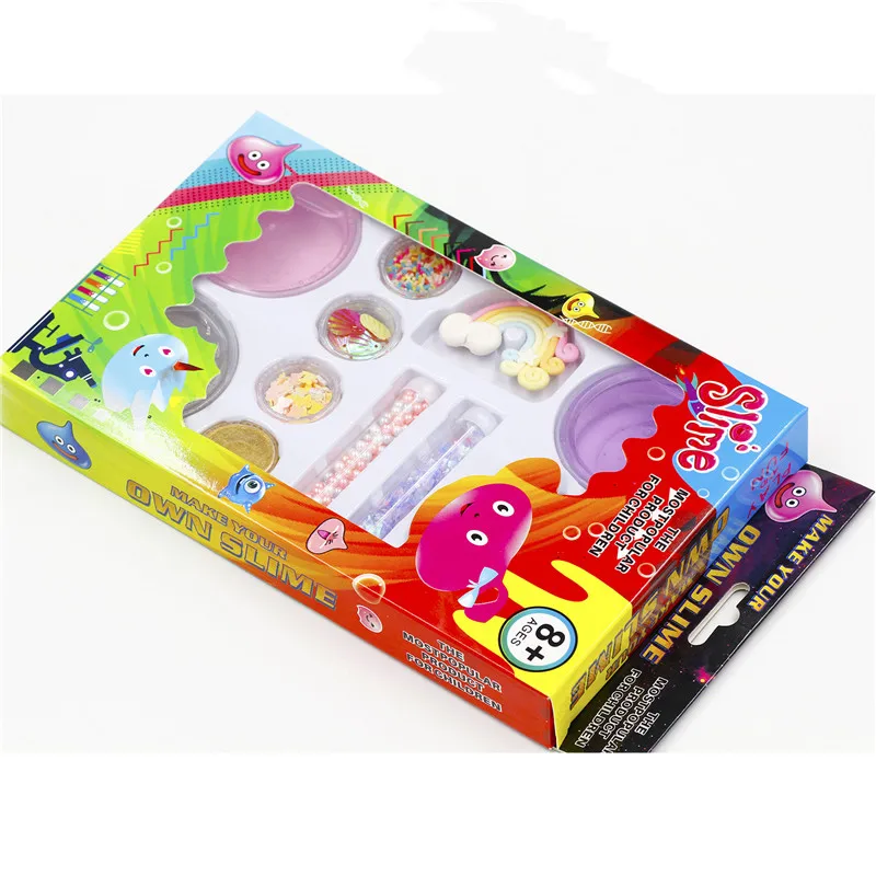 Набор слизи из хрустальной грязи пушистая слизь полимерная глина пластилин