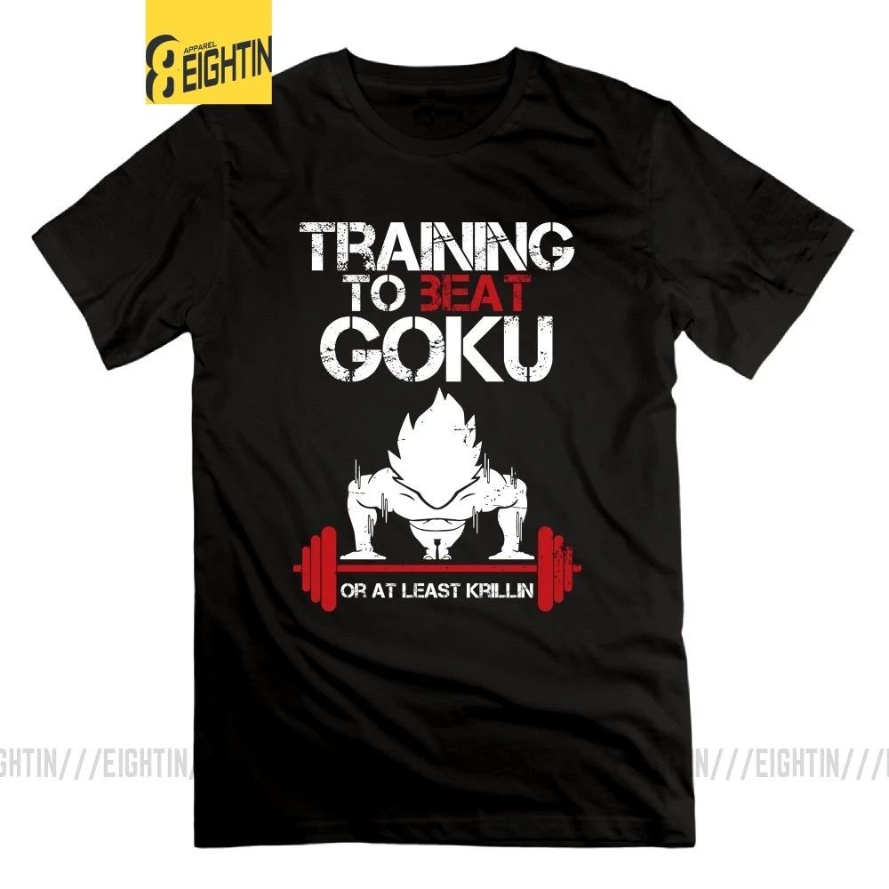 Супер Saiyan Goku, тренировочная футболка для спортзала, Dragon Ball, бодибилдинг, футболки для взрослых, хлопок, футболки с круглым вырезом и короткими рукавами, футболка