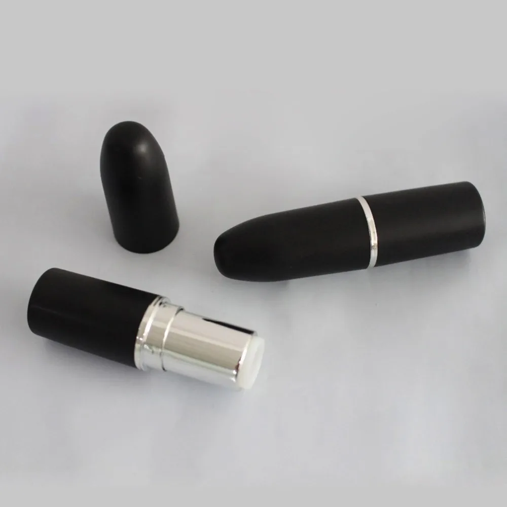 50 шт./лот пустой тюбик для помады черного цвета футляр пуля сделай сам контейнер в