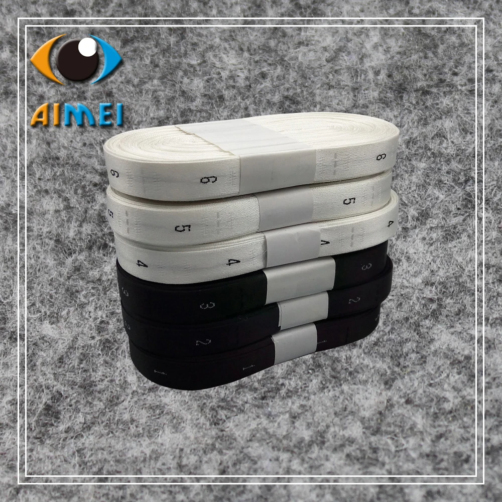 500Pcs Stock Satin Fabric Woven Size Labels For Clothing Number 1-24 Label Dress Sewing Tag Custom Needlework Tags - купить по