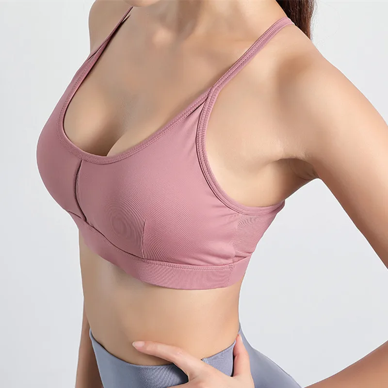 Mermaid Curve женский ударопрочный спортивный бюстгальтер с подушечкой сексуальный с открытой спиной женский бюстгальтер для бега йоги дышащий сетчатый спортивный бюстгальтер