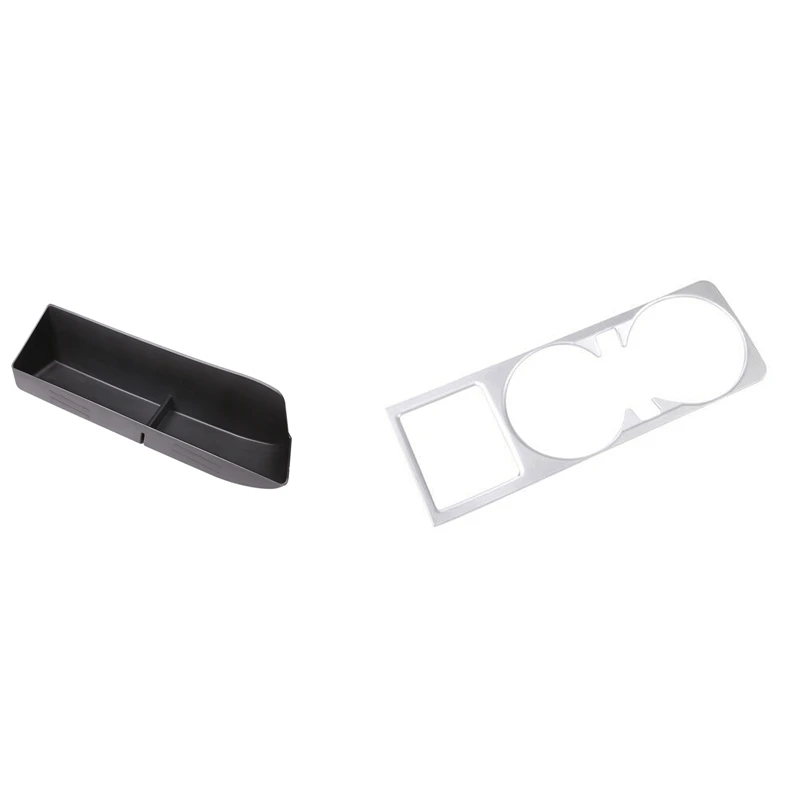 

ABS Rear Trunk Tail Box For Land Rover Discovery 5 2017-2020 & Center Console Water Cup Holder Panel Decoration Cover