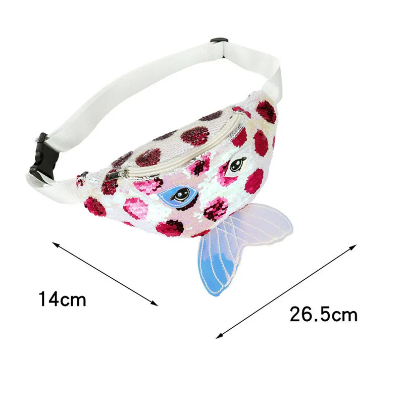 Модный Детский кошелек с блестками на поясе для маленьких девочек сумка-кошелек