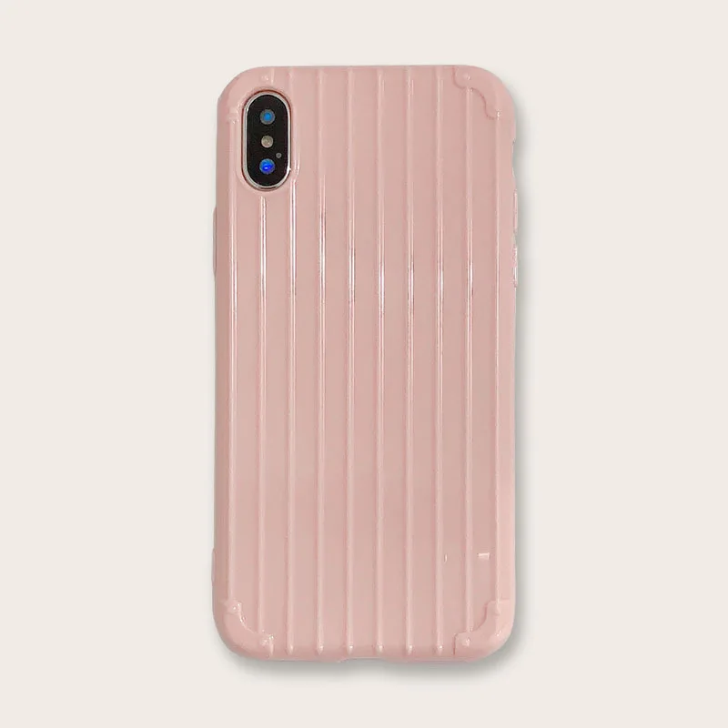 

Creative pink suitcase soft mobile phone protective shell for iphone6 / 7P / 8P / X TPU all-inclusive mobile phone shell spot