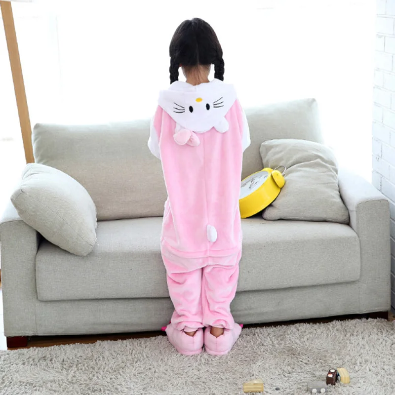 Детский карнавальный костюм Hello kitty для девочек и мальчиков пижама с капюшоном