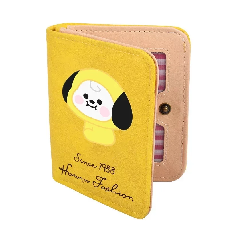 Детская серия, кошелек, женский короткий кошелек, милый кошелек для монет конфетных цветов для девочек, женская сумка для хранения монет