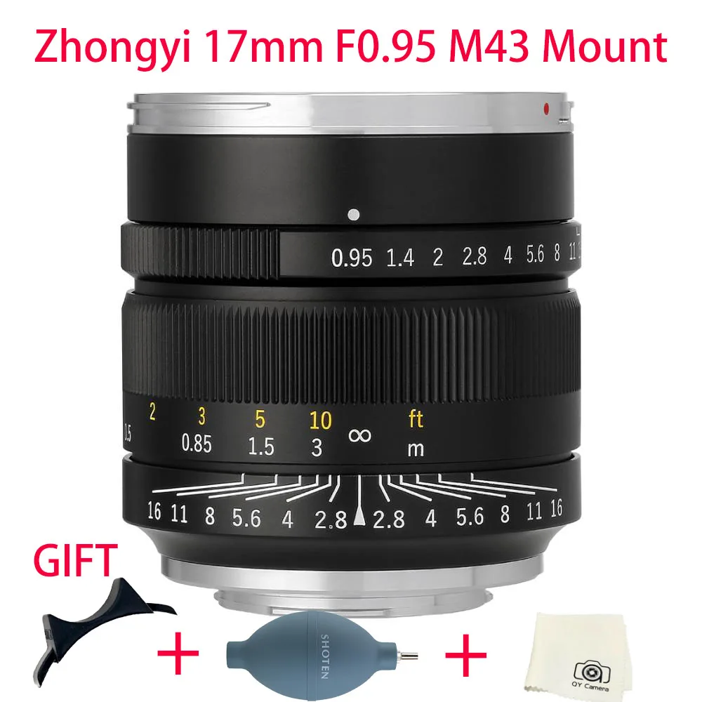 Zhongyi Mitakon Speedmaster 17 мм F/0 95 для микро четырех третей камеры GH4 OMD EM1|Объективы