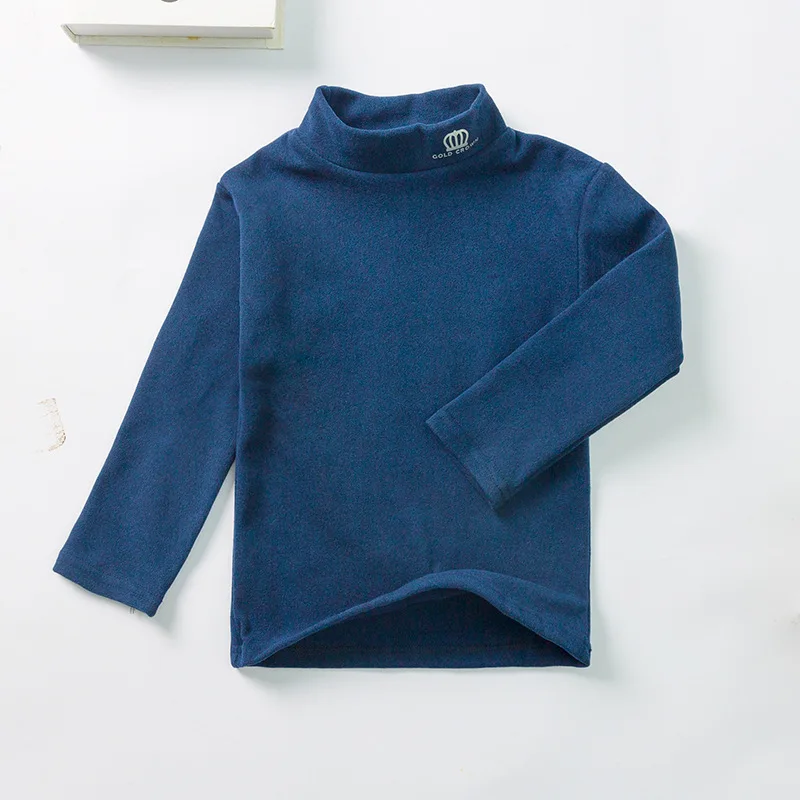 

2021 4Y-13Y T shirt Children's Brushed Base Shirt Warm Top Boys Girls Clothing Tops Fashion Homewear for Boy Girl Kids T-shirts
