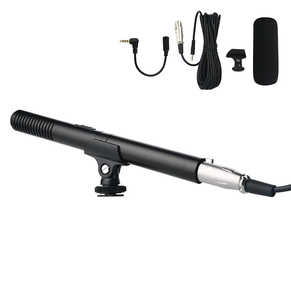 Конденсаторный микрофон для интервью Bestshoot фотография пушка Внешняя камера
