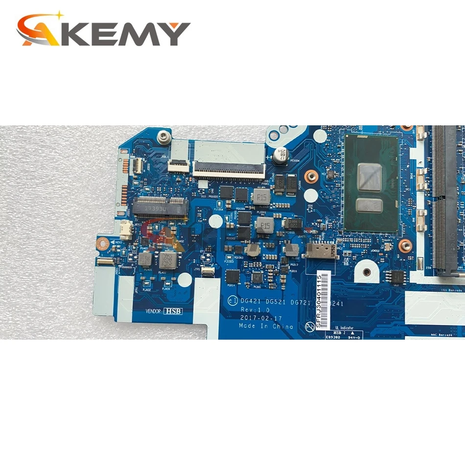 Akemy для Lenovo Ideapad 330-15IKB 330-17IKB ноутбук материнская плата NM-B451 процессор I7 8550U