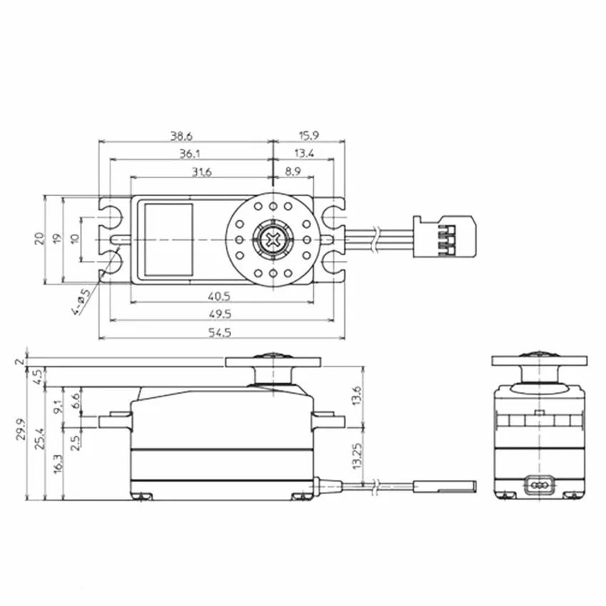 Futaba BLS571SV бесщеточный высоковольтный цифровой сервопривод с коротким кузовом 1:10