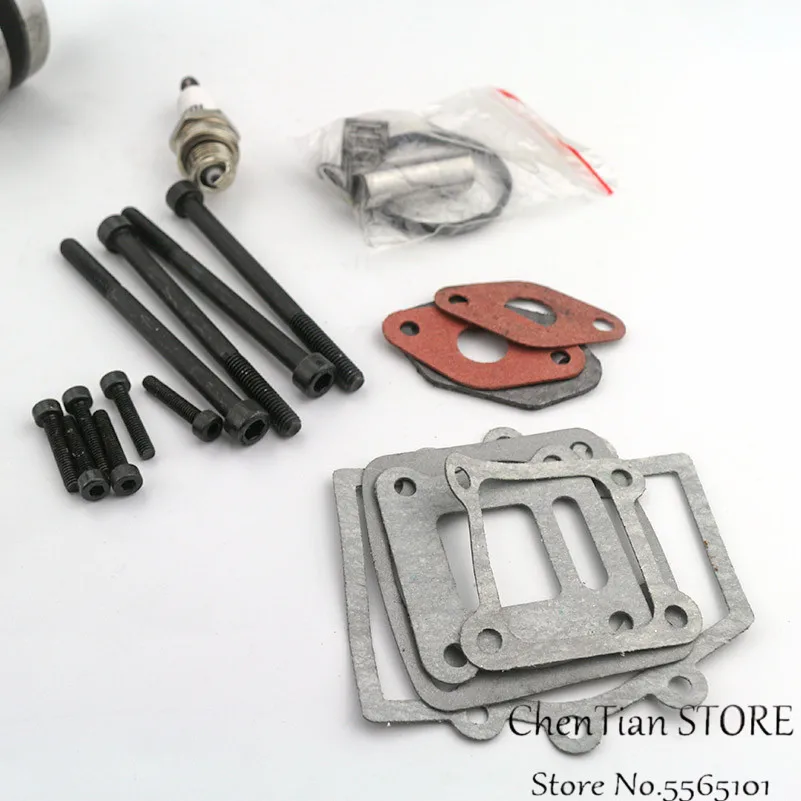 

44mm Cylinder Big Bore 3 grooves red Kit Crankshaft Gasket Set For 47cc 49cc Mini Dirt ATV Pocket Bikes