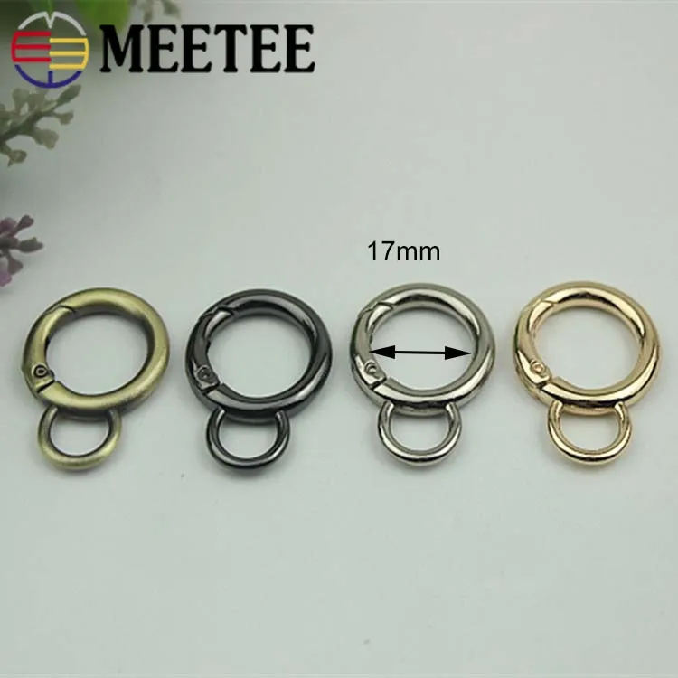 5 шт. уплотнительных колец открывающийся металлический мешок пряжки Крючки
