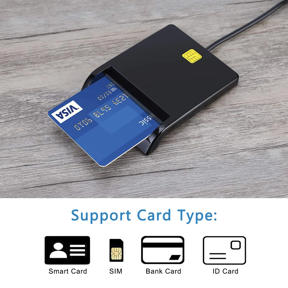 Портативный считыватель карт USB 2 0 устройство для чтения смарт-карт DNIE ATM cacic