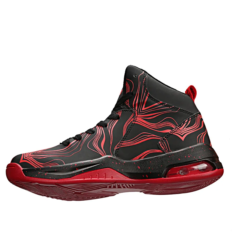 Jordan shoes high help couple night light basketball shoes shock-absorbing anti-slip wear-resistant combat boots sneakers