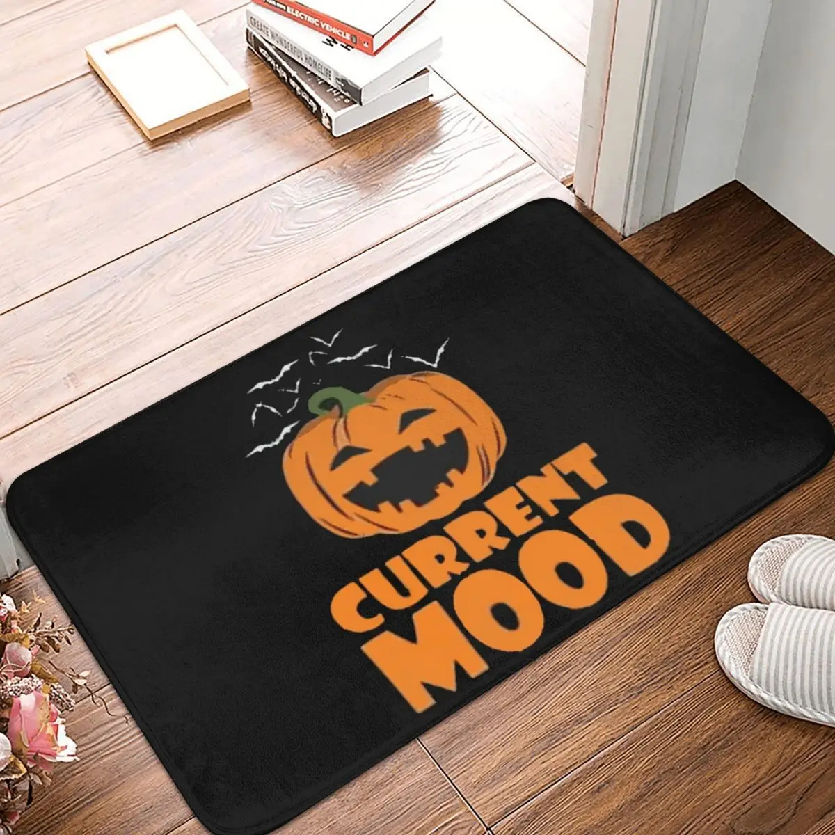 

Напольный коврик Haloween из полиэстера с изображением тыквы, коврик, коврик, нескользящий напольный коврик с изображением песка для входа в кухню, спальню, балкон, мультяшный