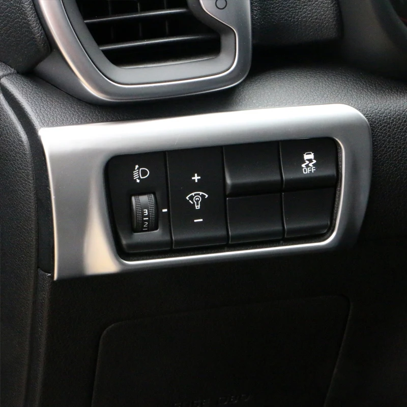 Chrome Car Front Head Light Lamp Adjust Button Switch Cover Trim Interior Accessories for KIA Sportage KX5 2016-2019 | Автомобили и