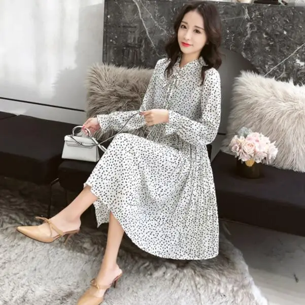 2020 новые весенние женские плиссированные шифоновые платья с цветочным принтом в