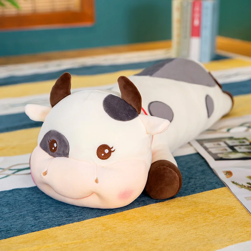 Новый креативный талисман 2020 плюшевая игрушка версия лжи Коровья кукла большая