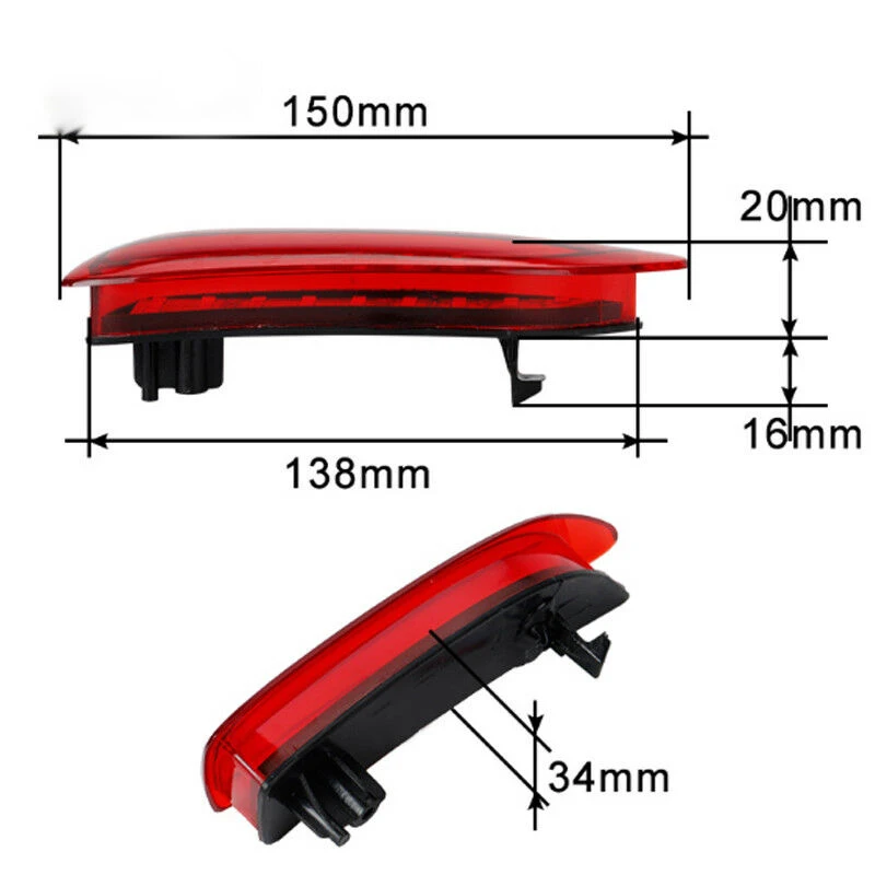 

Rear Reflector Light Bumper For Corolla / Lexus CT200 Anti-vibration 1 Pair