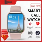 Оригинальные женские Смарт-часы IWO DT100 с Bluetooth-вызовом, 1,75 дюйма, 3D Полноэкранный сенсорный экран, IP68 Водонепроницаемые мужские Смарт-часы для Apple Watch