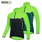 Велосипедные куртки WOSAWE, сверхлегкие, дышащие, светоотражающие, для езды на велосипеде, с длинным рукавом, ветрозащитные, для спорта на открытом воздухе