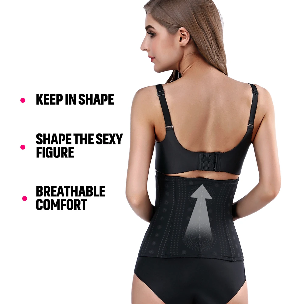 Женские Для Похудения Body Shaper регулируемый 3 ряды крючков талии тренер