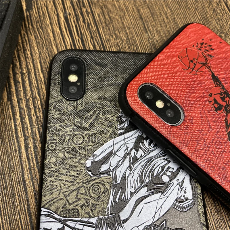 Basketball Star Flying Man Soft Case For Iphone 14 13 11 12 Pro X Xs Max Xr 8 7 Plus Se 2 Phone Cover Relief Sports Coque Fundas