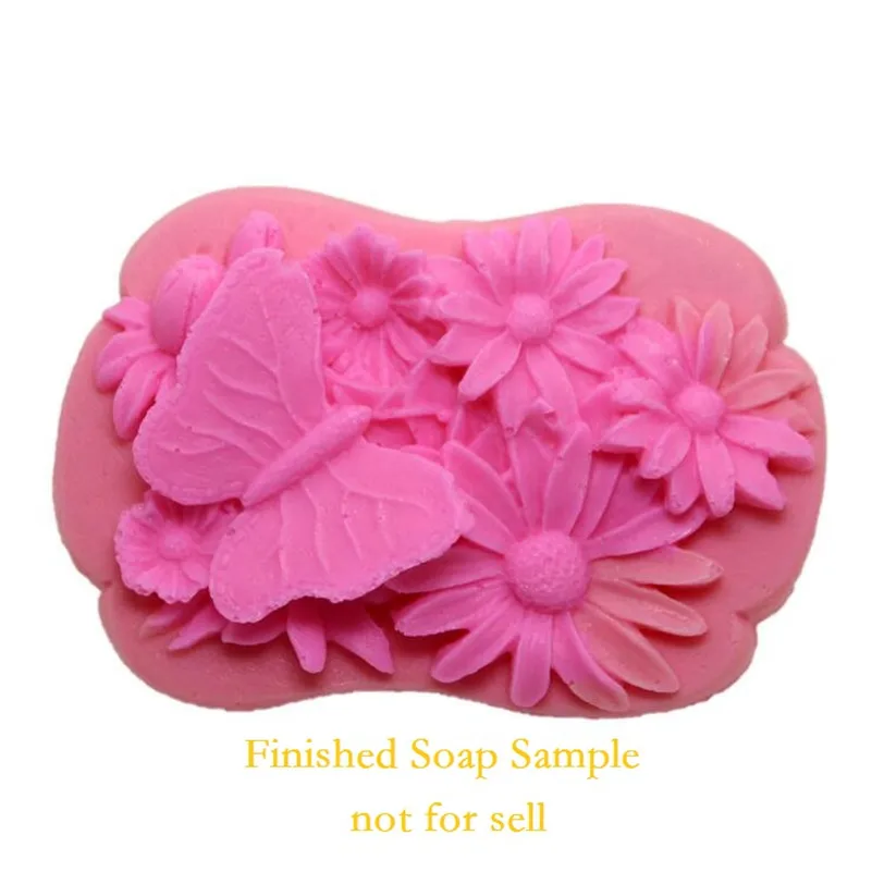 3D силиконовая форма для мыла в виде бабочки цветов шоколада свечи сделай сам