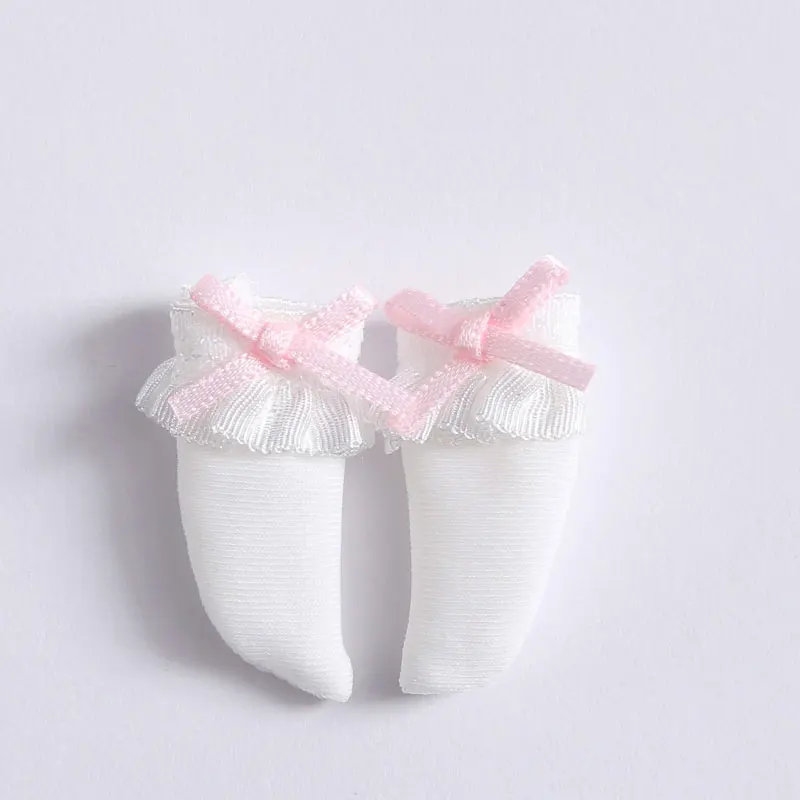 7 1 пара кукольные носки для OB11 1/12 BJD obitsu 11 кукольные короткие носки для кукольных аксессуаров - Цвет: 7