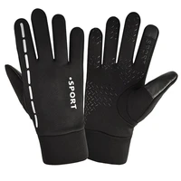 autumn and winter cycling warm mens outdoor cycling plus velvet thickening touch screen non slip waterproof sports gloves