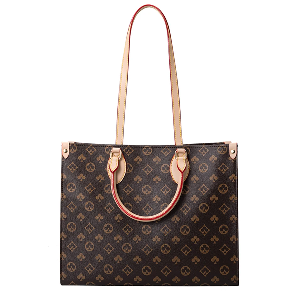 

Women Bags 2021 New With Shoulder Tote Mahjong Luxury Designer Leather Fashion Vintage Shopper Big Ladies Handbags