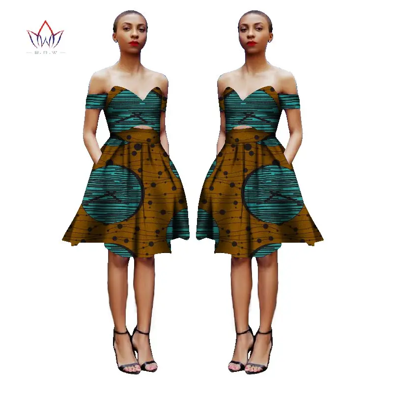 Довольно Для женщин Костюмы Новая мода африканских печатных Воск комплект из 2