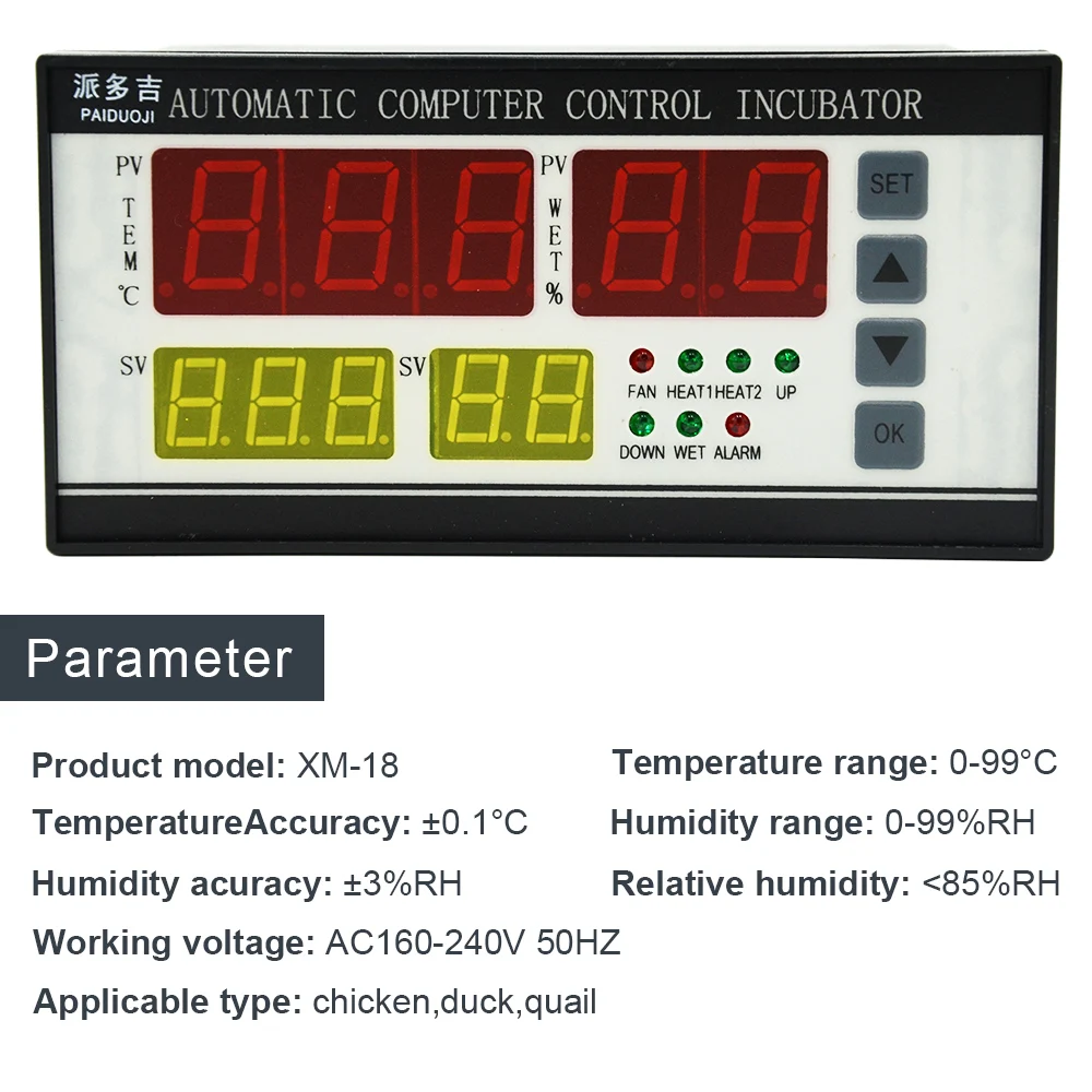 

CE Approved Multifunction Automatic Temperature Humidity Control 220V In Russion Stock