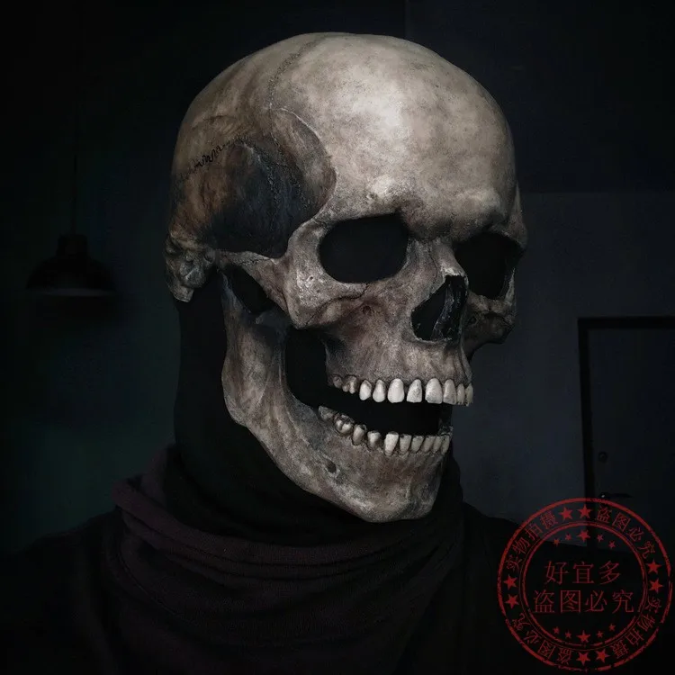Маска с черепом передвижная голова клоуна реквизит шар секретная комната дом