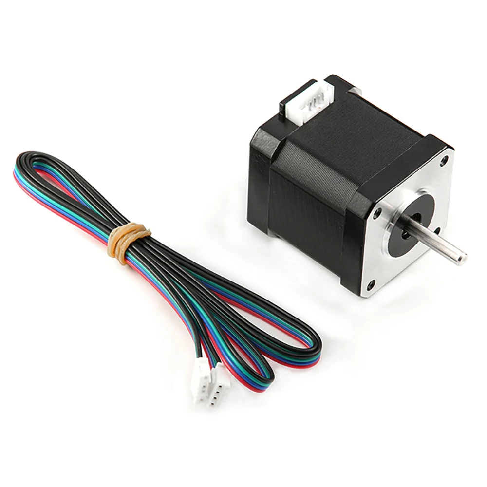 Двойной вал 17 шаговый двигатель 1.7A 0 55 нм биполярный 4 провода для DIY 3D Pinter CNC рынок